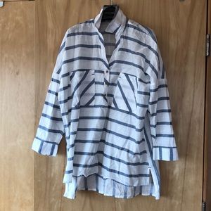 Zara shirt beach coverup tunic NWT